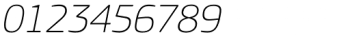 PF Square Sans Pro Thin Italic Font OTHER CHARS