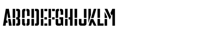 PF Venue Stencil Font UPPERCASE
