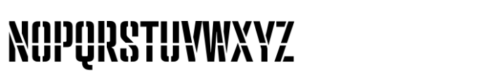 PF Venue Stencil Font UPPERCASE