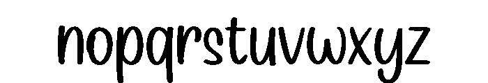 PG 23 Sunday Smile Regular Font LOWERCASE