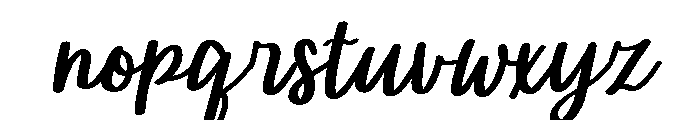 PG Adelia Script Regular Font LOWERCASE