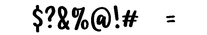 PG Amelia Regular Font OTHER CHARS