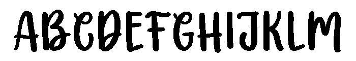 PG Amelia Regular Font UPPERCASE