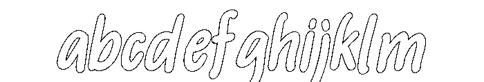 PG Amorelia Outline FONT