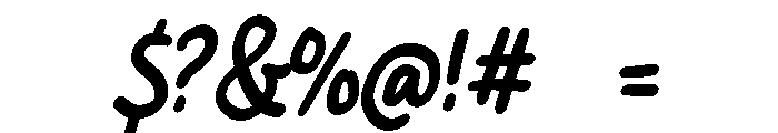 PG Amorelia Regular Font OTHER CHARS