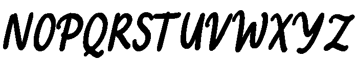 PG Amorelia Regular Font UPPERCASE