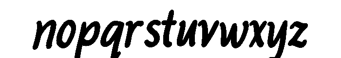PG Amorelia Regular Font LOWERCASE
