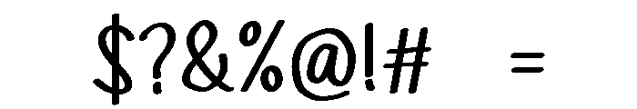 PG Amourie Regular Font OTHER CHARS