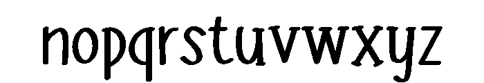 PG Amourie Regular Font LOWERCASE