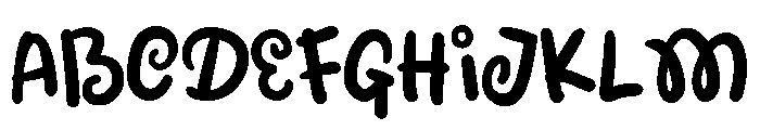 PG Anomali Regular Font UPPERCASE