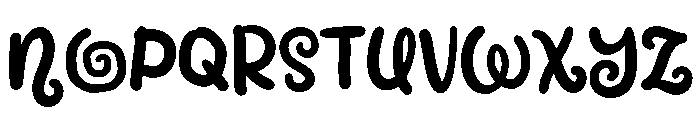 PG Anomali Regular Font UPPERCASE