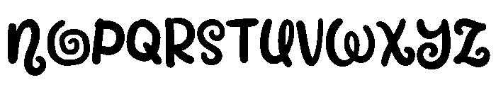 PG Anomali Regular Font LOWERCASE
