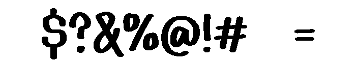 PG April Brush Font OTHER CHARS