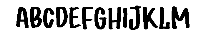 PG April Brush Font UPPERCASE
