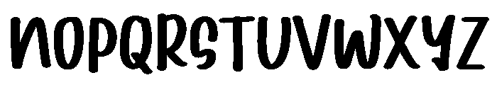 PG April Brush Font UPPERCASE