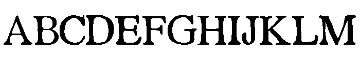 PG Bellamore Regular Font UPPERCASE