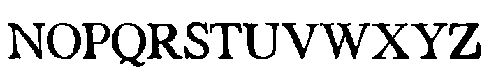 PG Bellamore Regular Font UPPERCASE