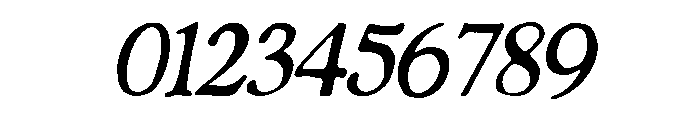 PG Bellamore Slant Font OTHER CHARS