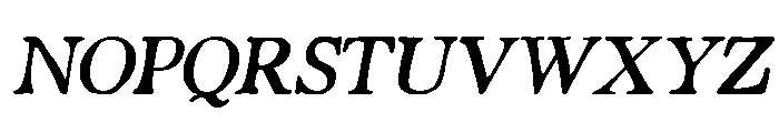 PG Bellamore Slant Font UPPERCASE