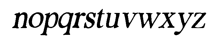 PG Bellamore Slant Font LOWERCASE