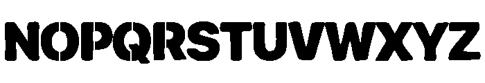 PG Biggie Stencil Regular Font UPPERCASE