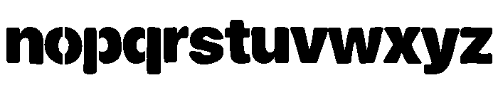PG Biggie Stencil Regular Font LOWERCASE
