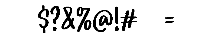 PG Birthday Brush Font OTHER CHARS