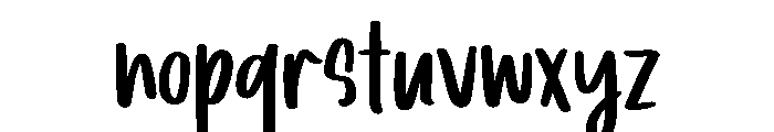 PG Birthday Brush Font LOWERCASE