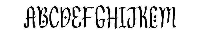 PG Black Letter Font UPPERCASE