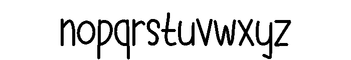 PG Blind Justice Font LOWERCASE