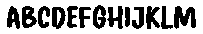 PG Bloom Notes Font UPPERCASE