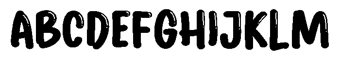 PG Bloom Shine Font UPPERCASE