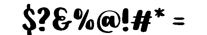 PG Bloomella Regular Font OTHER CHARS