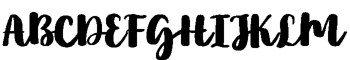 PG Bloomella Regular Font UPPERCASE