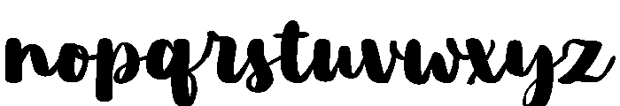 PG Bloomella Regular Font LOWERCASE