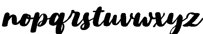 PG Bloomella Slanted Font LOWERCASE