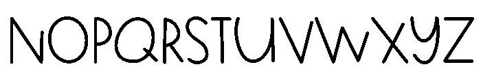 PG Bloomie Regular Font UPPERCASE