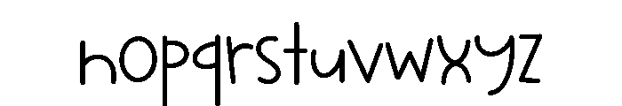 PG Bloomie Regular Font LOWERCASE