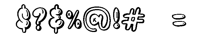 PG Blooming Regular Font OTHER CHARS