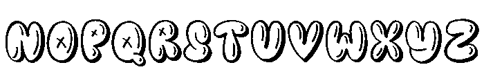 PG Blooming Regular Font LOWERCASE