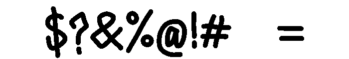 PG Bloomy Regular Font OTHER CHARS