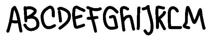 PG Bloomy Regular Font UPPERCASE