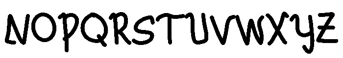 PG Bloomy Regular Font UPPERCASE