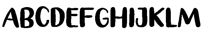 PG Blossom Regular Font UPPERCASE