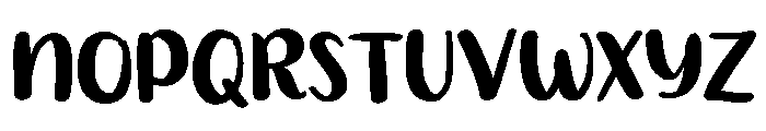 PG Blossom Regular Font UPPERCASE