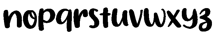 PG Blossom Regular Font LOWERCASE