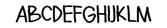 PG Blossomie Regular Font UPPERCASE