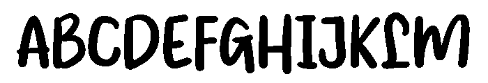 PG Blush Journal Font UPPERCASE