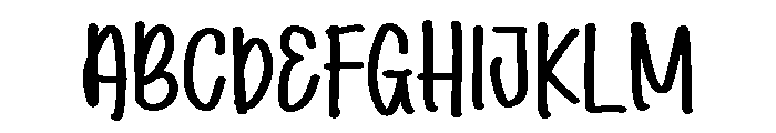 PG Blushie Font UPPERCASE