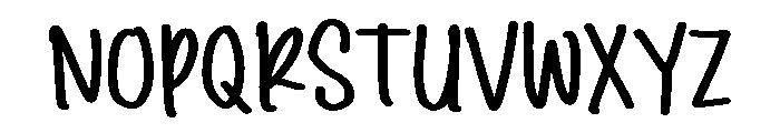 PG Blushie Font UPPERCASE